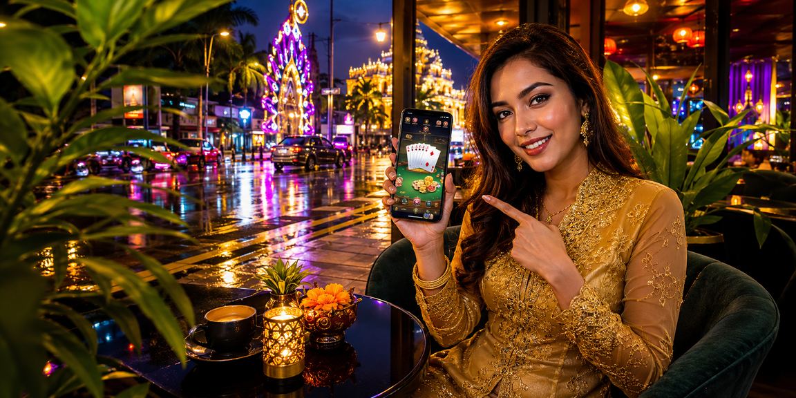 Pengguna Seremban menikmati permainan Teen Patti dengan pakaian kebaya di platform 18300